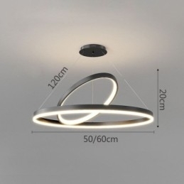 Moderne Pendel Light Circle Ringe Akryl Pendel Lampe