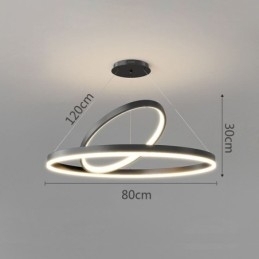 Moderne Pendel Light Circle Ringe Akryl Pendel Lampe