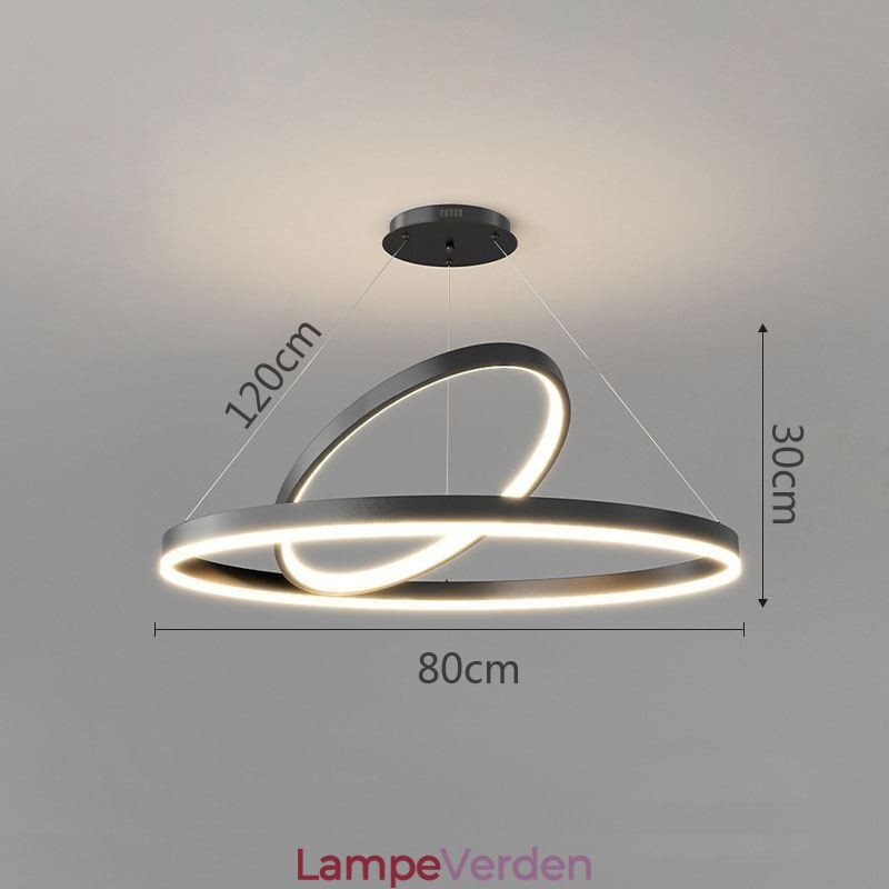 Moderne Pendel Light Circle Ringe Akryl Pendel Lampe