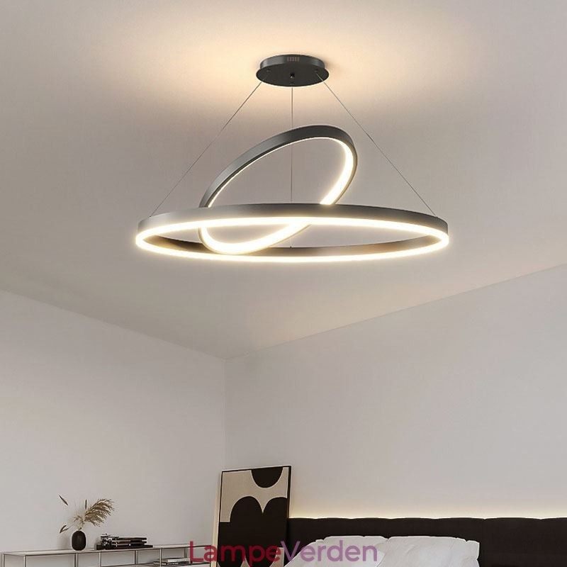 Moderne Pendel Light Circle Ringe Akryl Pendel Lampe