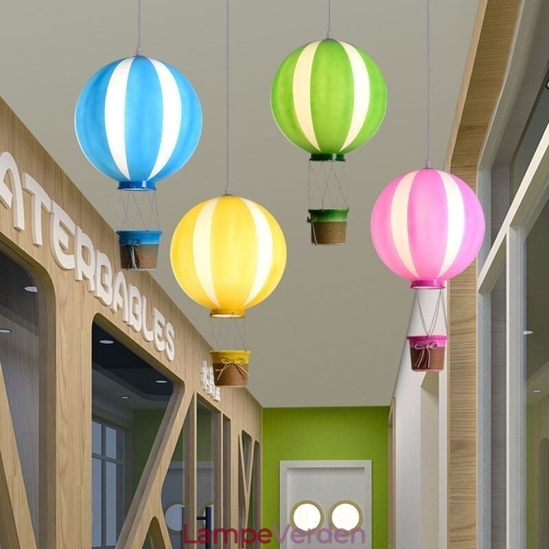 Farverig varmluftsballon vedhængslys Akryl dekorationslys