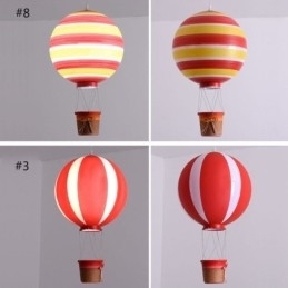 Farverig varmluftsballon vedhængslys Akryl dekorationslys