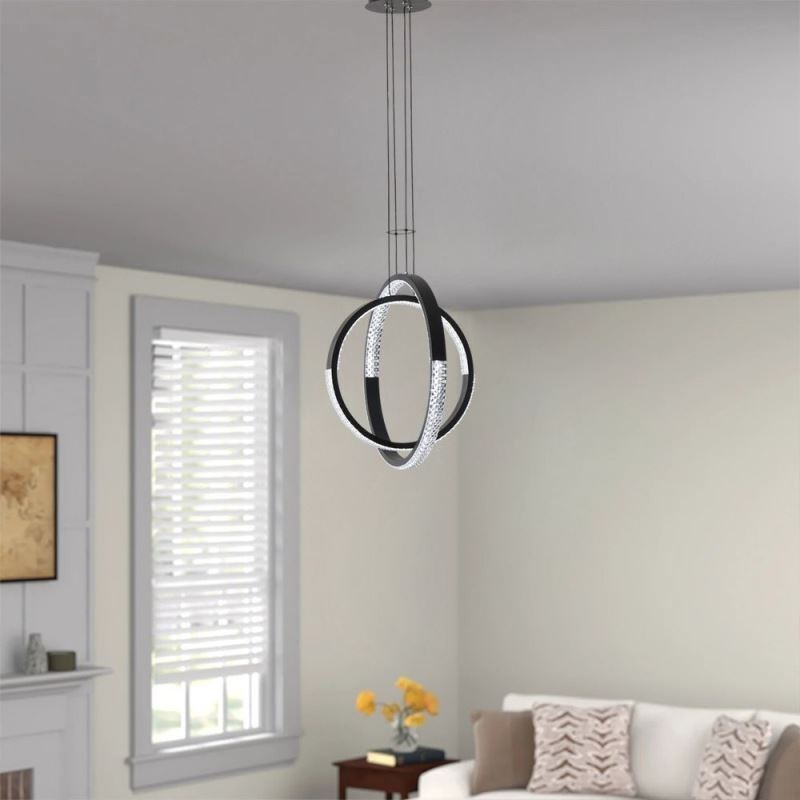 Moderne Lysekrone 2 Ringe Pendant Belysning Dining
