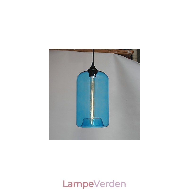 Flaskedesign vedhæng 1 lys minimalistisk jernmaleri