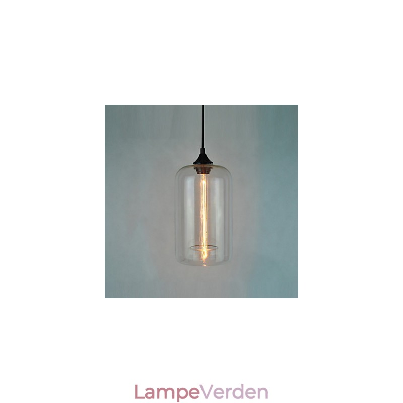 Flaskedesign vedhæng 1 lys minimalistisk jernmaleri