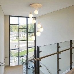 Japansk træ pendel Nordic glas hængelampe