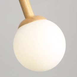 Japansk træ pendel Nordic glas hængelampe