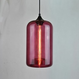 Flaskedesign vedhæng 1 lys minimalistisk jernmaleri