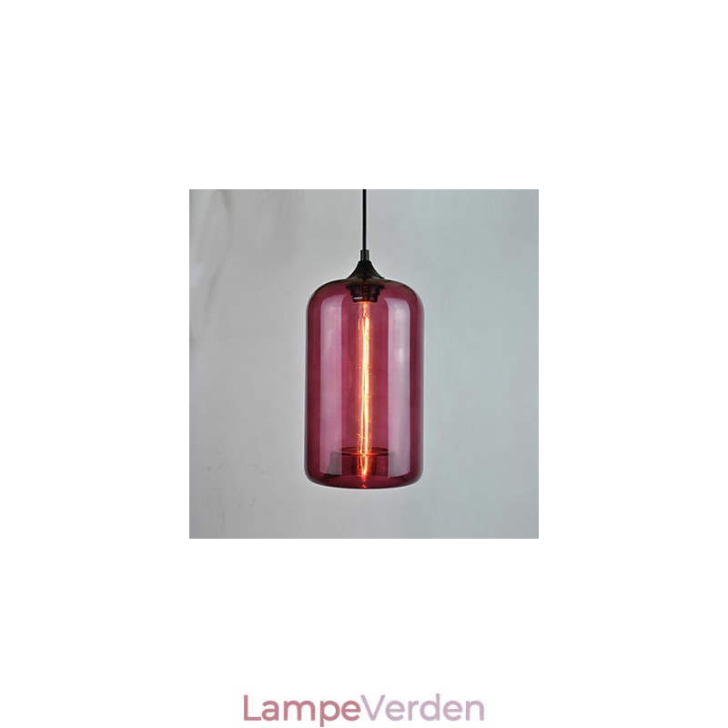 Flaskedesign vedhæng 1 lys minimalistisk jernmaleri