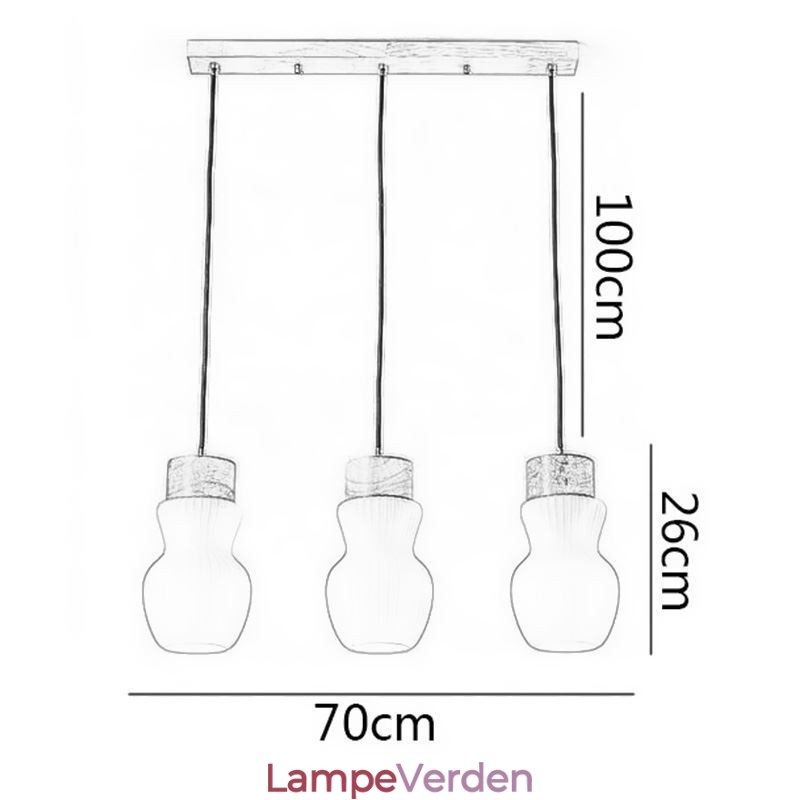 Japansk glas pendel lys kreativ dekoration hængende lys
