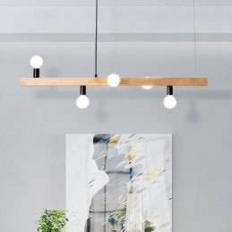 Japansk træ pendel lys molekyle lysekrone