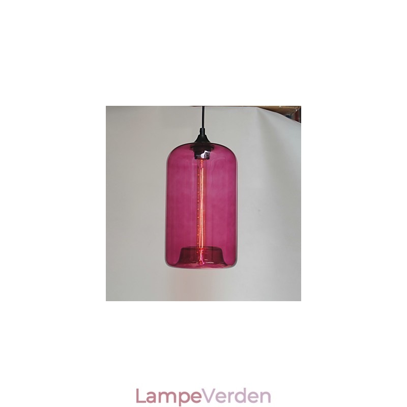 Flaskedesign vedhæng 1 lys minimalistisk jernmaleri