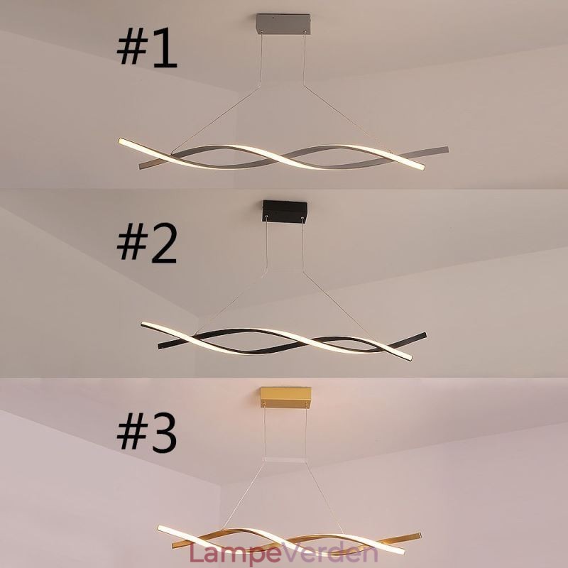 Moderne Pendel Light Twist Design Hængende Lampe Dining