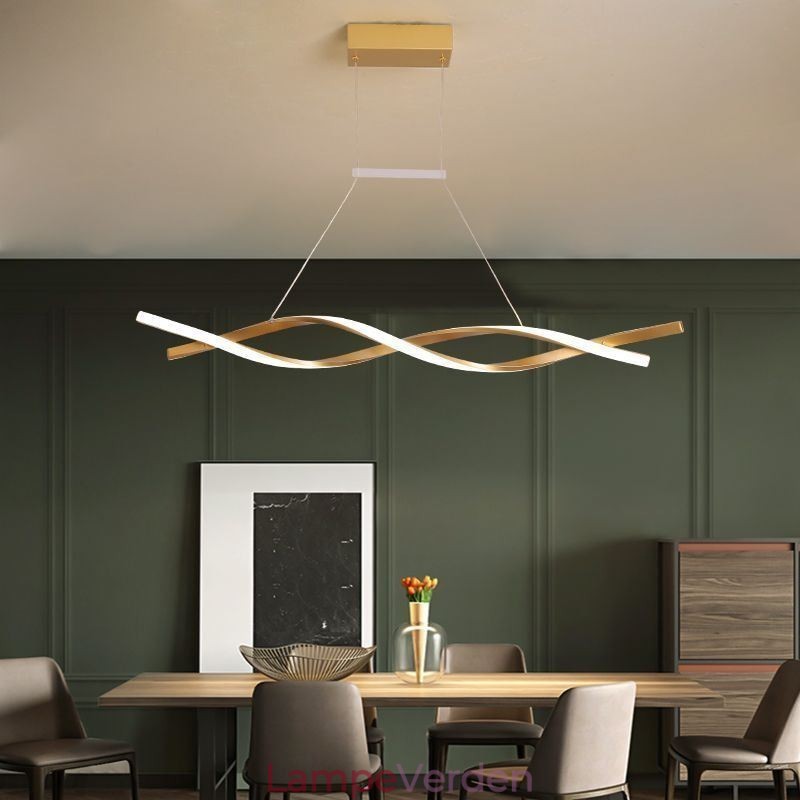 Moderne Pendel Light Twist Design Hængende Lampe Dining