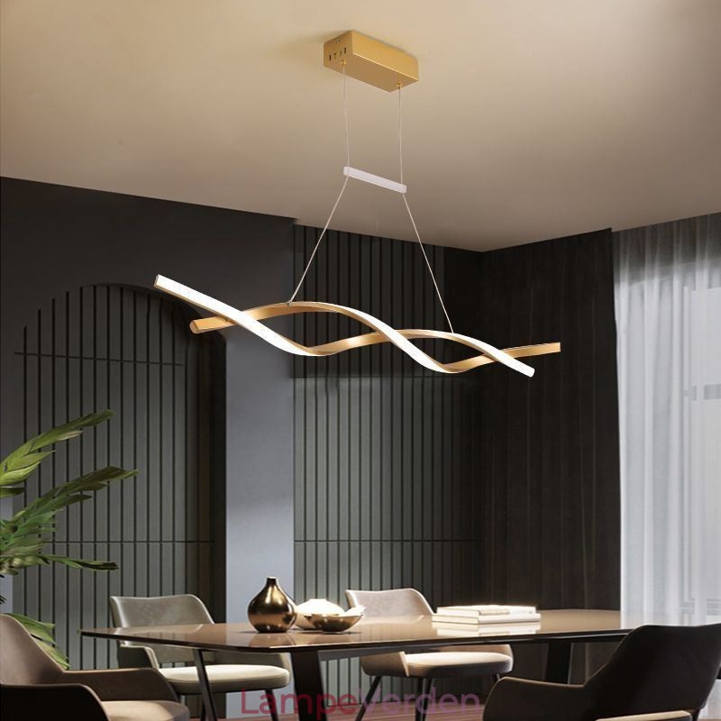 Moderne Pendel Light Twist Design Hængende Lampe Dining