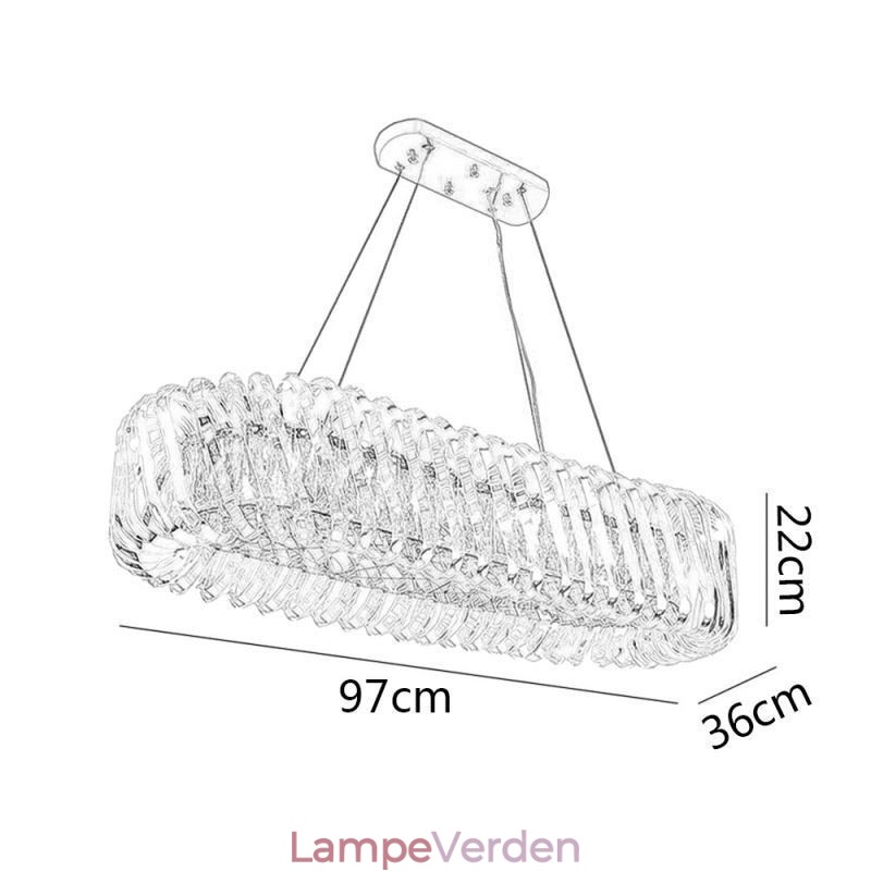 Luksus glas pendel lys europæisk stil lysekrone