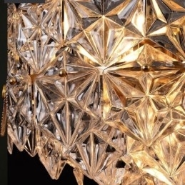 Europæisk glas pendel lys moderne kegleformet lysekrone