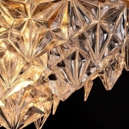 Europæisk glas pendel lys moderne kegleformet lysekrone