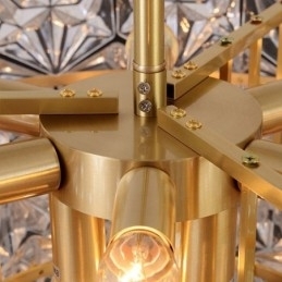 Europæisk glas pendel lys moderne kegleformet lysekrone