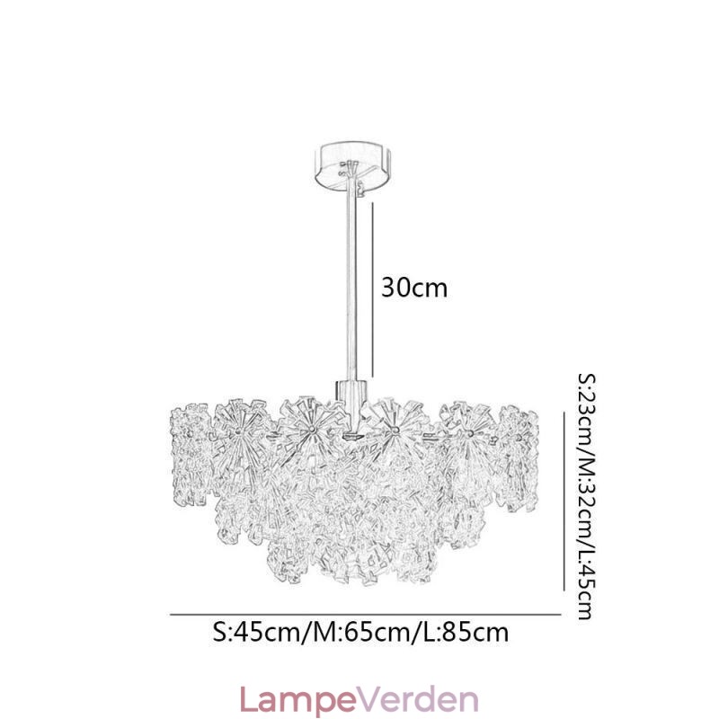 Luksus Pendel Home Decor Glas lysekrone Living