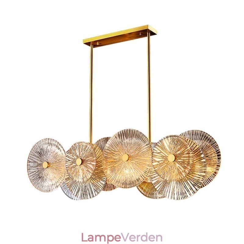 Moderne Spark Disc Lysekrone Fyrværkeri Glas Pendel Lampe Home Decor Belysning