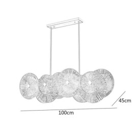 Moderne Spark Disc Lysekrone Fyrværkeri Glas Pendel Lampe Home Decor Belysning