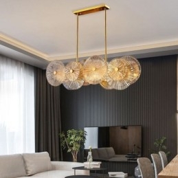 Moderne Spark Disc Lysekrone Fyrværkeri Glas Pendel Lampe Home Decor Belysning