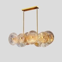 Moderne Spark Disc Lysekrone Fyrværkeri Glas Pendel Lampe Home Decor Belysning