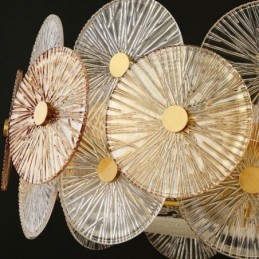Moderne Spark Disc Lysekrone Fyrværkeri Glas Pendel Lampe Home Decor Belysning