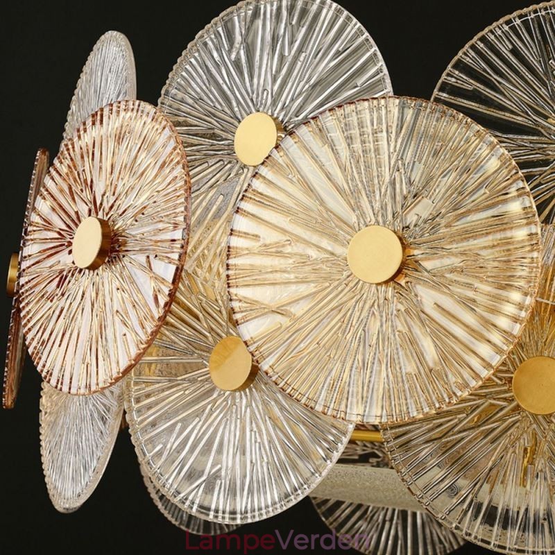 Moderne Spark Disc Lysekrone Fyrværkeri Glas Pendel Lampe Home Decor Belysning