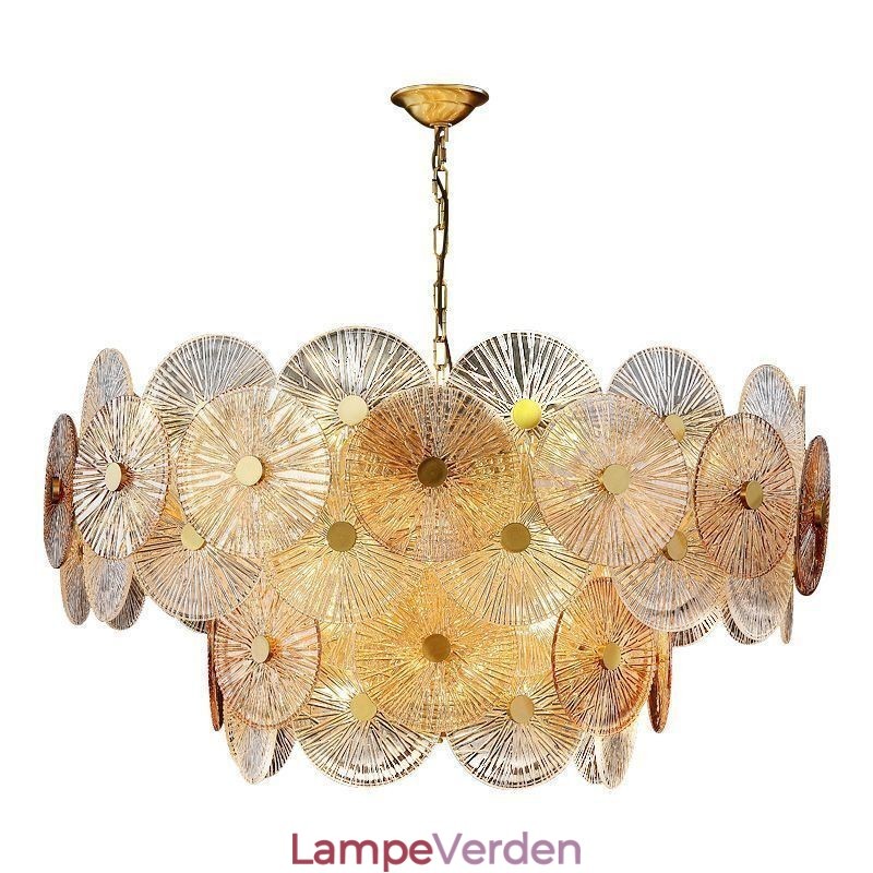 Moderne Spark Disc Lysekrone Fyrværkeri Glas Pendel Lampe Home Deco Belysning