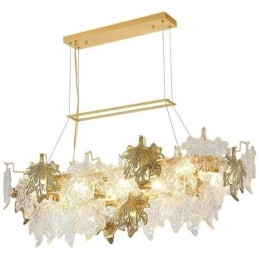 Maple Leaf Pendel Light Home Decor Glas Belysning