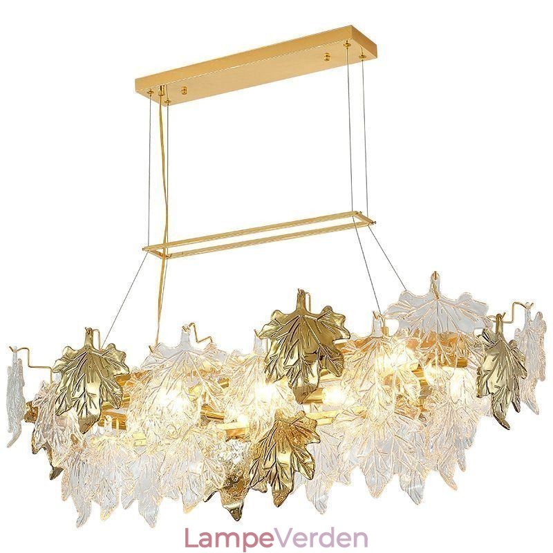 Maple Leaf Pendel Light Home Decor Glas Belysning