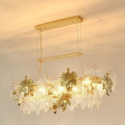 Maple Leaf Pendel Light Home Decor Glas Belysning
