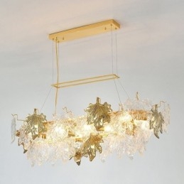Maple Leaf Pendel Light Home Decor Glas Belysning
