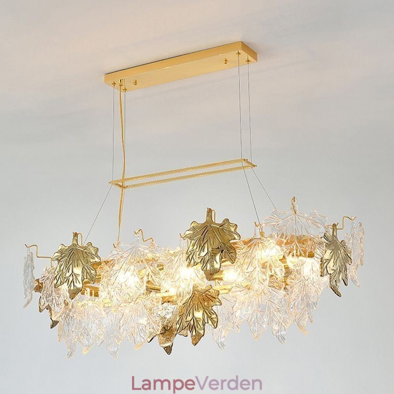 Maple Leaf Pendel Light Home Decor Glas Belysning