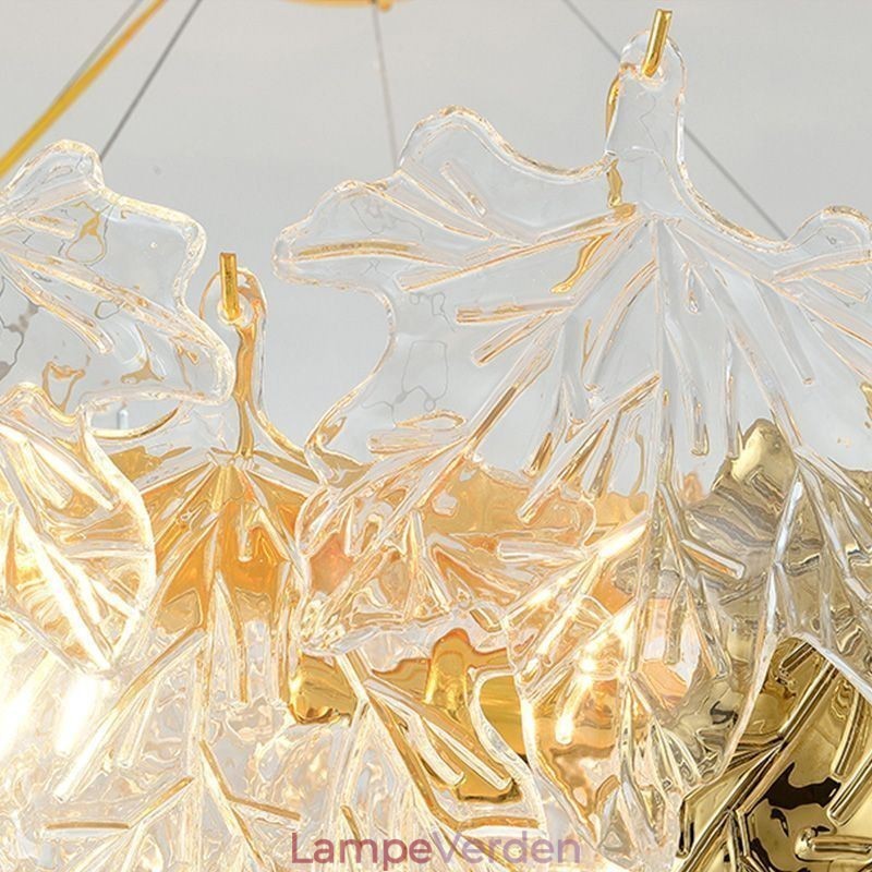 Maple Leaf Pendel Light Home Decor Glas Belysning