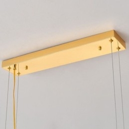 Kunstnerisk glas lysekrone Fjer Oval Pendel Light