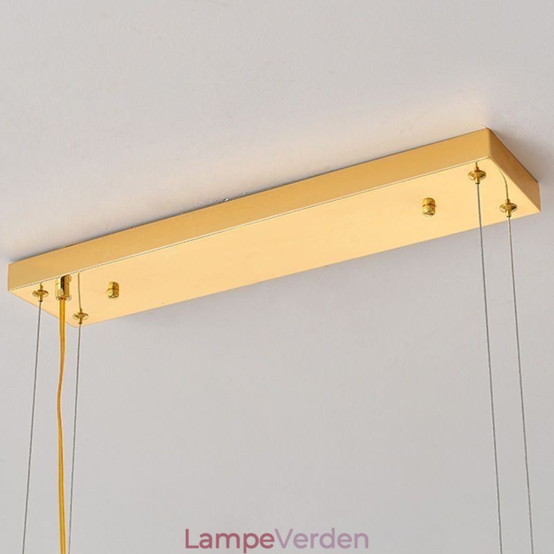 Kunstnerisk glas lysekrone Fjer Oval Pendel Light