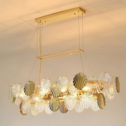 Luksus glas lysekrone mode lampe Shell form glas hængende lampe