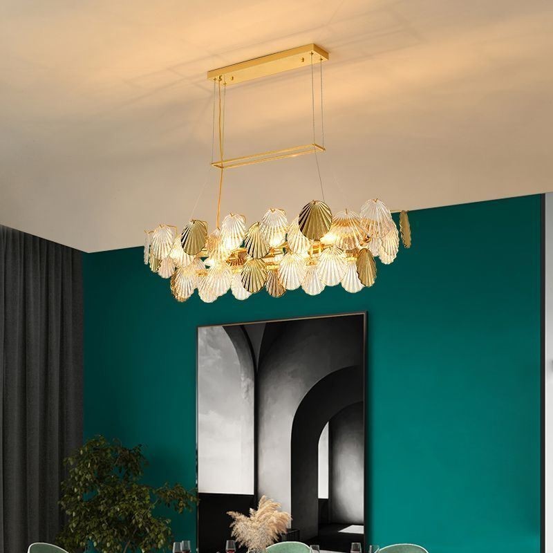 Luksus glas lysekrone mode lampe Shell form glas hængende lampe