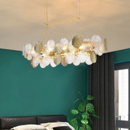 Luksus glas lysekrone mode lampe Shell form glas hængende lampe