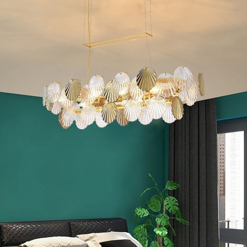 Luksus glas lysekrone mode lampe Shell form glas hængende lampe