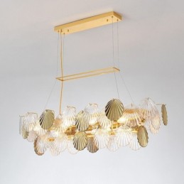 Luksus glas lysekrone mode lampe Shell form glas hængende lampe