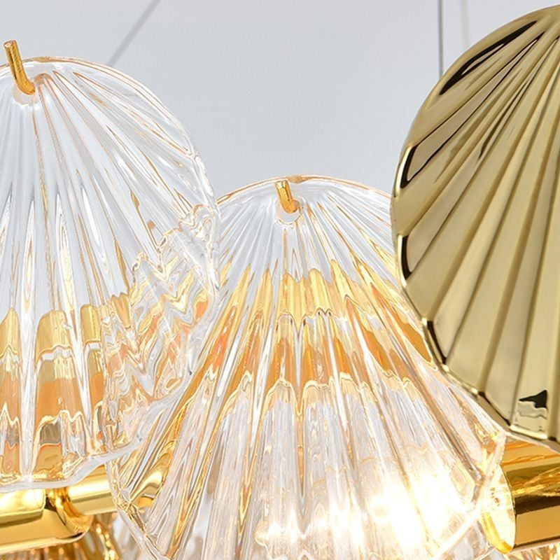 Luksus glas lysekrone mode lampe Shell form glas hængende lampe