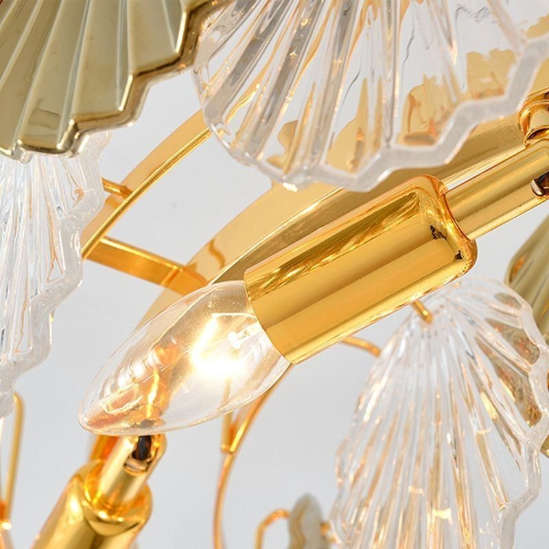 Luksus glas lysekrone mode lampe Shell form glas hængende lampe