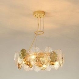 Moderne Shell Glas lysekrone Lights Dining