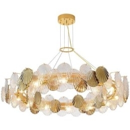 Moderne Shell Glas lysekrone Lights Dining