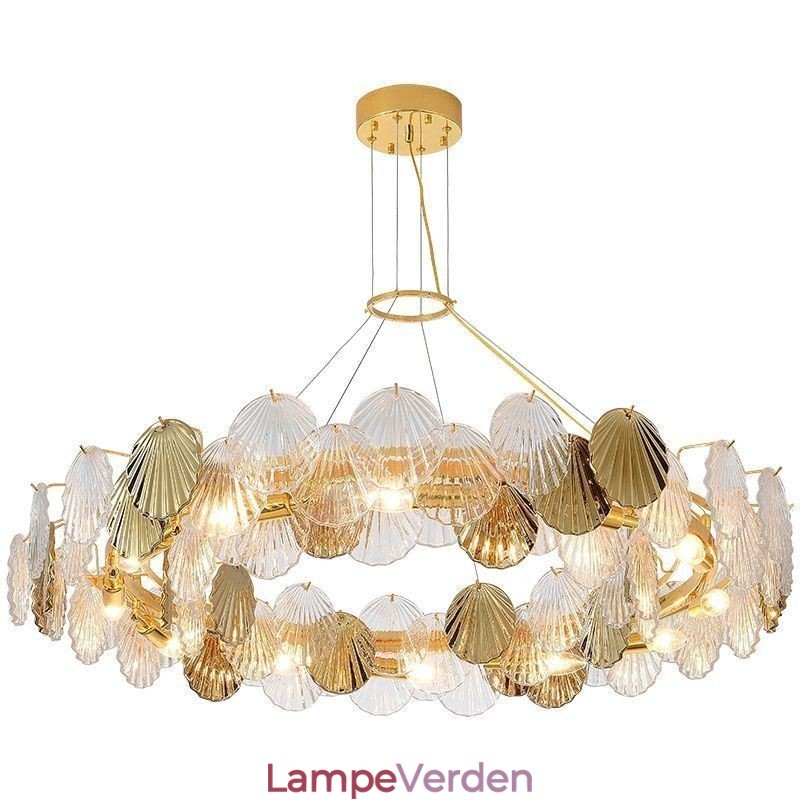 Moderne Shell Glas lysekrone Lights Dining