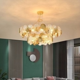 Moderne Shell Glas lysekrone Lights Dining